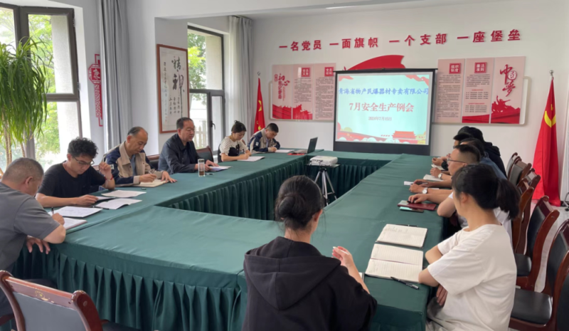 高效落實除隱患 壓實責任保安全&mdash;&mdash;民爆公司召開7月安全生產工作例會